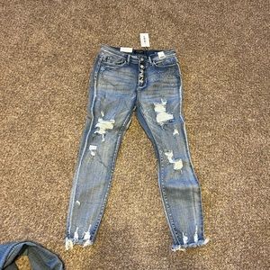 Just blue high rise jeans